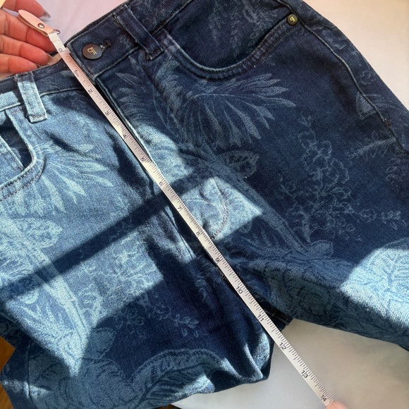 Anthropologie Pilcro The Icon High-Rise Flare Jeans Floral stretch denim 27 - Picture 12 of 12